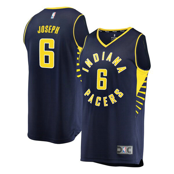 Maillot Indiana Pacers Homme Cory Joseph 6 Icon Edition Bleu marin